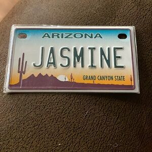 NWT Jasmine Arizona Grand Canyon State bike license plate cactus desert sunset